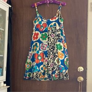 Jams World Blue and Orange Sleeveless Sundress